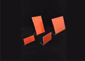 Quality Clear Hanging Acrylic Sign Holder , Plexiglass Wall Mounted Sign Holder wholesale