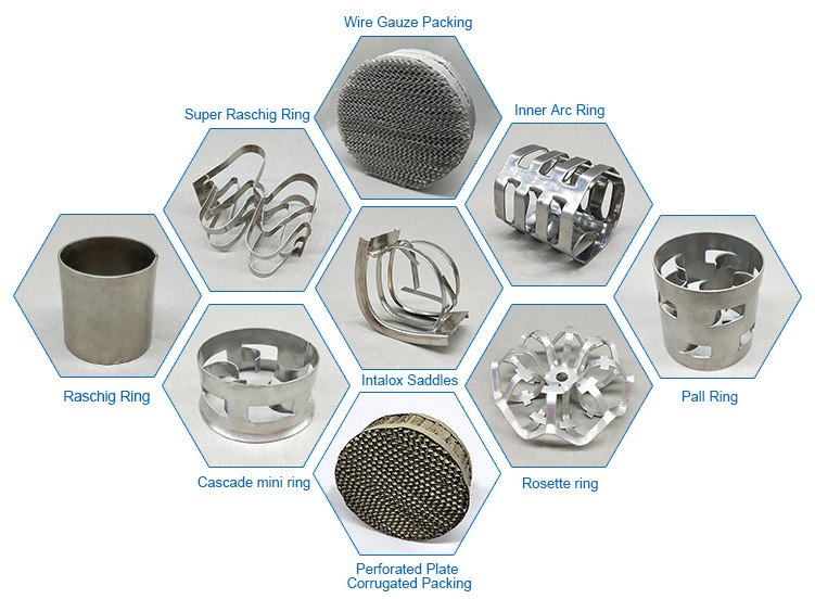 Scrubber / Column Random Tower Packing Ss 304 Material Oem