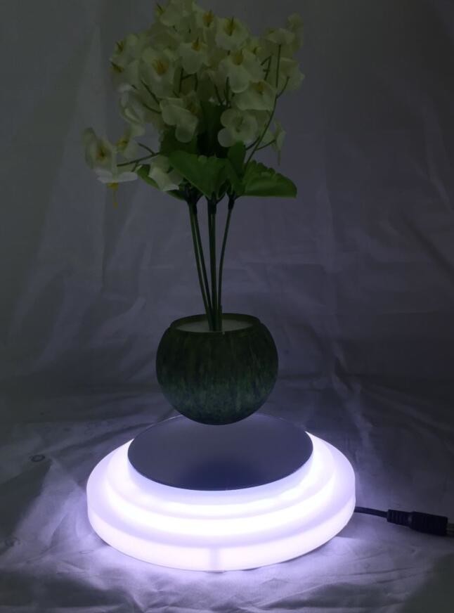 new creative beauty magnetc levitation air bonsai plant pot display stand for decor