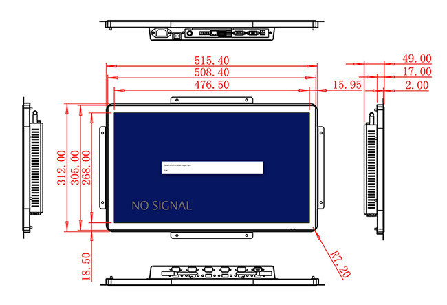 21.5-Inch Advanced Visual Unit for Factory Automation, Educational Applications, Control Rooms, and Public Service Points