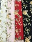 Soft 100 Polyester Fabric Winter Roses Chenille Jacquard 148CM Fabric