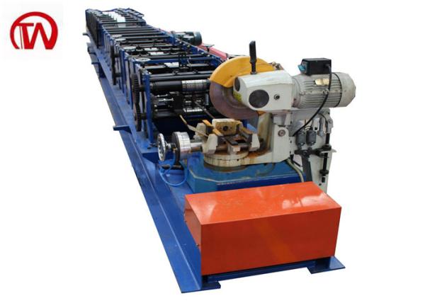 Cheap PPGI / AL Downpipe Roll Forming Machine Fly Saw Cutting Gutter Rolling Machine for sale