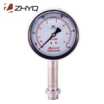 Petroleum Fiber Food Homogenizer Pressure Gauge Anti Corrosion Clamp Connection