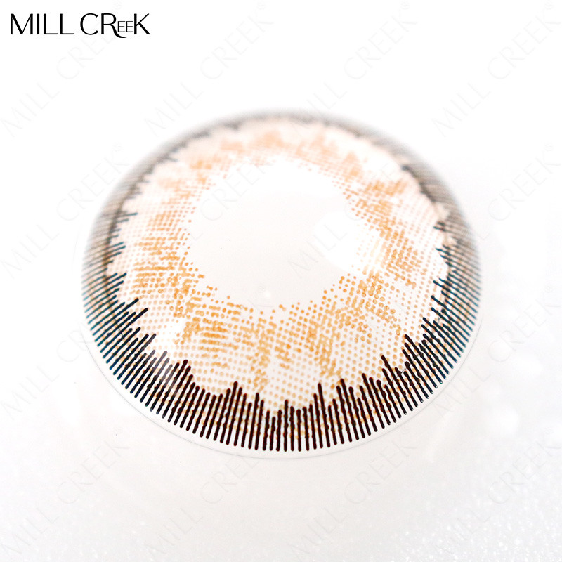 Customized 14mm Natural Brown Colored Contacts Lenses For Cosplay