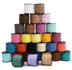 Suede Leather Velvet Wired Ribbon 3mm Double Sided Velvet Ribbon