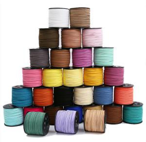 Quality Suede Leather Velvet Wired Ribbon 3mm Double Sided Velvet Ribbon wholesale