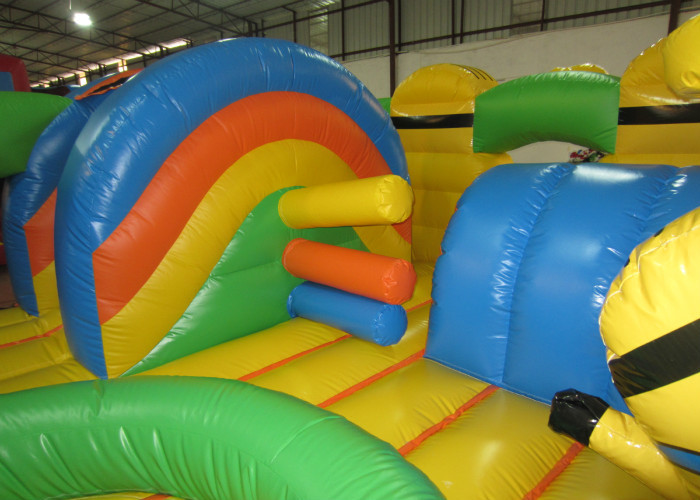 Cute Minions themed inflatable fun city small inflatable Minions playground park for sale