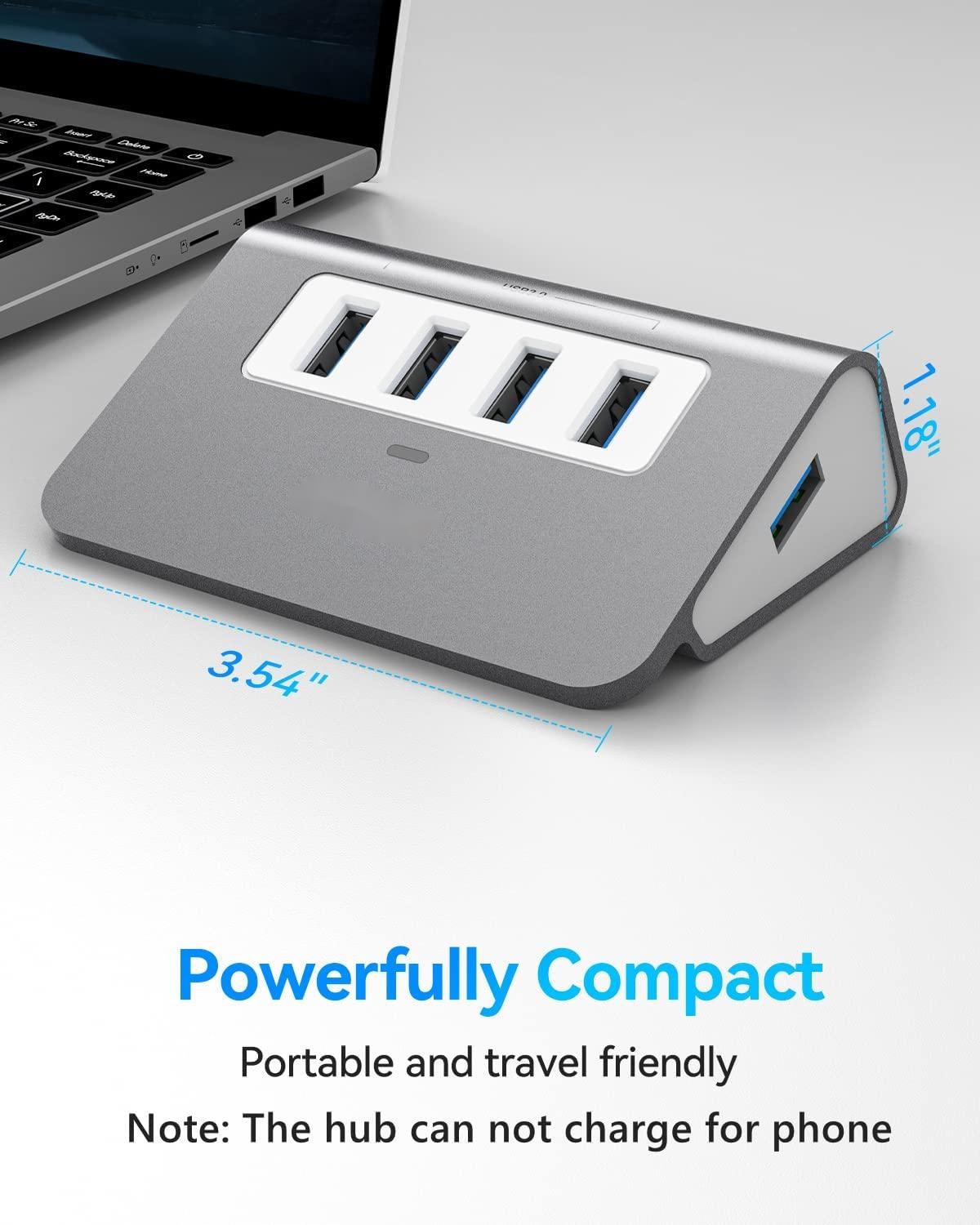 10 Port Usb C Hub Portable USB C Hub Type C To 4 USB A Ports For PC Tablet