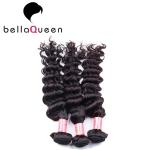 Smooth And Soft Grade 7A Virgin Hair , Black Curly Human Hair Extensions