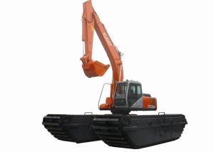 Quality Turbocharged ISUZU Engine Amphibious Excavator Rental for Swamp / Soft Areas wholesale
