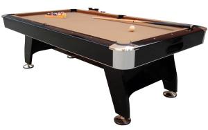 Quality Standard Size 8FT Billiards Game Table Metal Corner With Camel Brown Cloth wholesale