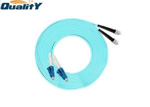 Quality Aqua Color LC ST OM3 Optic Fiber Patch Cord wholesale