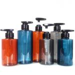 Shampoo 300ml 500ml Cosmetic Lotion Pump Bottle Green Amber Boston Round