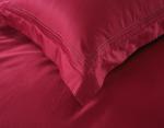 Red Home Textile Products King / Queen Bed Sheet Sets Good Moisture Absorption