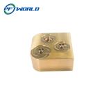 AutoCAD Steel Machining Brass Parts , Sandblasting Brass CNC Turned Components