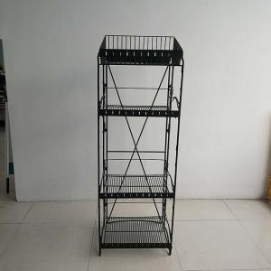 China Bathroom Metal Shelf Display Rack Powder Coated Finish Surface Treatment on sale