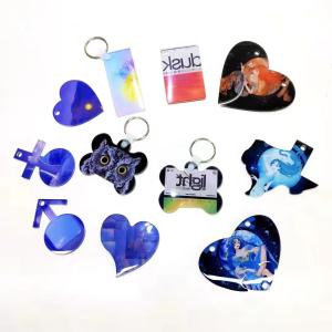 Quality Custom Blank Sublimation Acrylic Keychain For Sublimation Printing wholesale