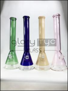 Quality Tyc.3 Beaker glass water smoking pipe 18 Inches tobacco glass bongs wholesale