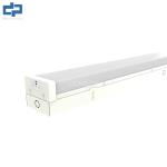 40W Tri Color Adjustable LED Batten Fixture 4FT In Milky White Stainless Steel