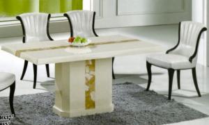 Quality luxury modern rectangle marble dining room furniture table wholesale