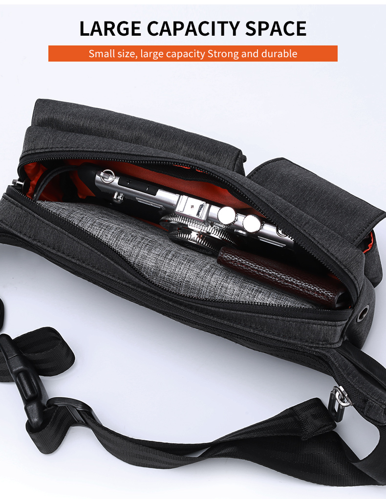 Fashionable Pillow Shape Waterproof Waist Bag For Men OEM & ODM