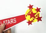 Red Yellow Football Team Patches Bright Color For Letterman Jackets