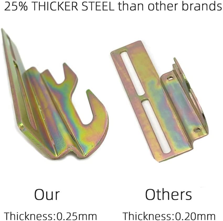 Hook on Bed Frame Brackets Customized Size Headboard Hook Set for Brass Bed Rails