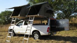 Quality Anti UV 4x4 Camping Tents , Rooftop Pop Up Camper Tent With 2.3m Ladder wholesale