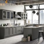 American Style Luxury Design Solid Wooden Kitchen Cabinets with Kitchen Pantry