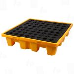 Plastic Leakproof Tray Hazardous Waste Oil Bucket Leakproof Tray Four Barrels Of