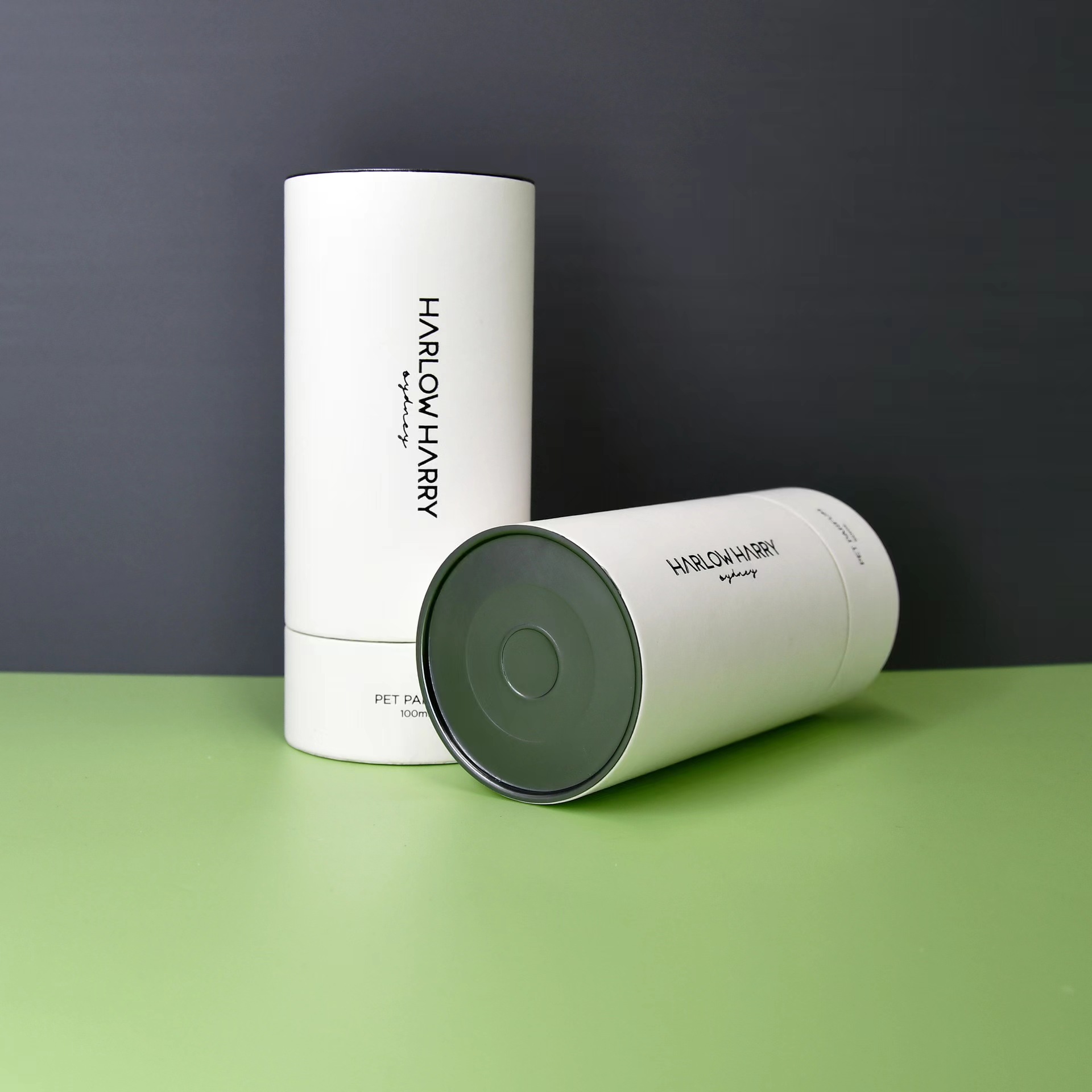 Durable Cosmetic Cylindrical Paper Tube Box , Perfume Paper Cylinder Packaging And Bottle