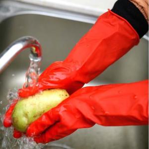 Quality S Waterproof Anti Oil Unlined Rubber Gloves wholesale