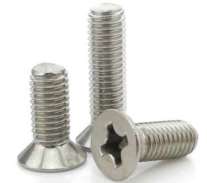 China 410 Round Head Phillips Steel Machine Screws , M2 M3 40mm Stainless Steel Screws on sale