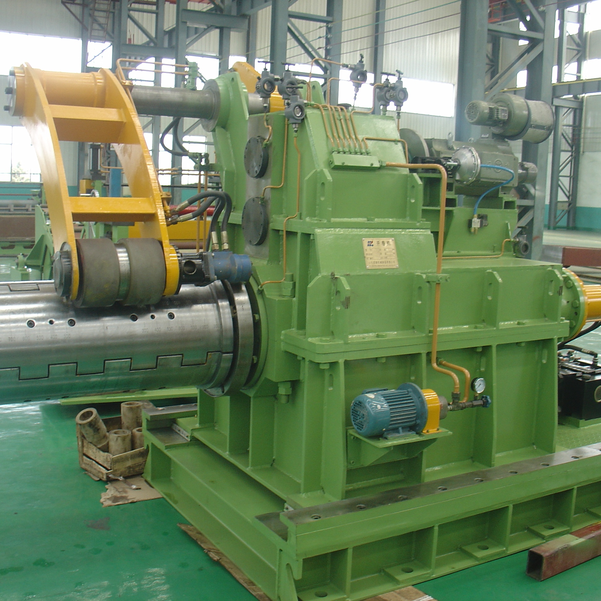 Precision Leveling Mobile Shear Assembly Line for Coil Uncoiling Leveling and Shearing
