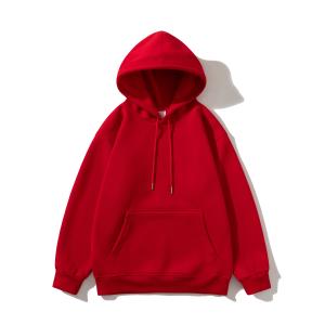 Quality FODARLLOY Fashion Vintage Hoodie OEM Streetwear Essentials Oversize Unisex Pull Coat Men's Hoodies Pullover Red wholesale