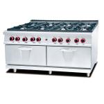 Stainless Steel 5.8kW Six Burner Gas Stove Kitchen Equipment