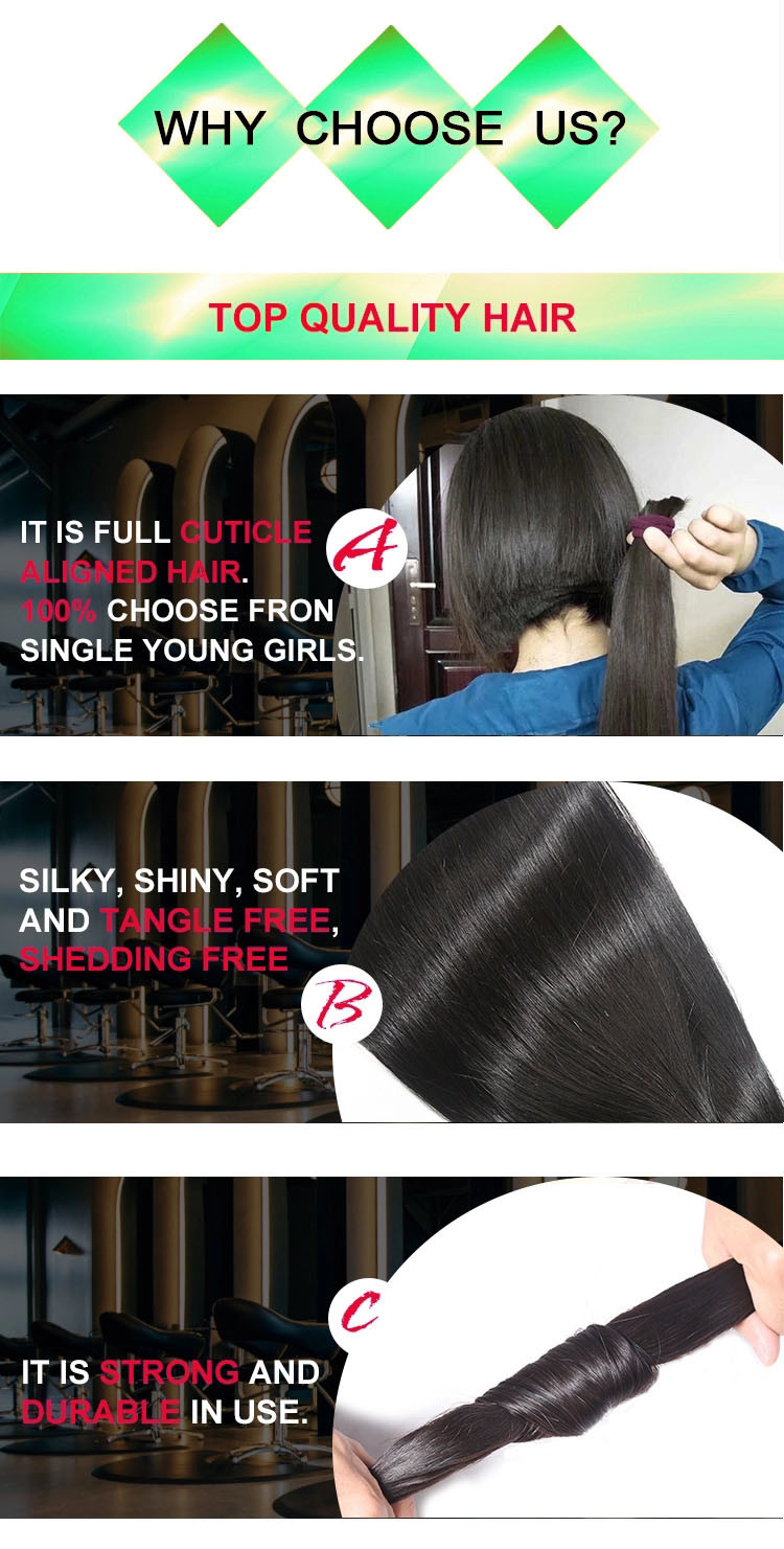 Natural Black Real Deep Wave Human Hair Grade 9A Full Cuticle Aligned