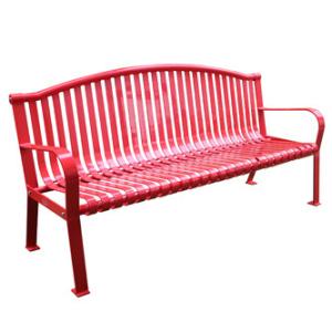 Quality 6ft Heavy Duty Outdoor Metal Benches With Powder Coating Finish wholesale