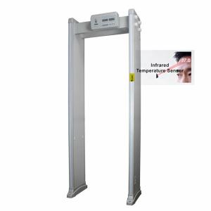 Quality Measuring Temperature Walk Through Metal Detector With Turkish Version Voice Broadcast wholesale