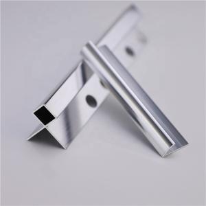 Quality Polished 8mm Brushed Chrome Tile Trim ISO9001 wholesale
