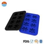 Jigsaw Cute Ice Cream Silicone Ice Trays Non Plastic 180*110*18.3mm