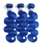 Blue Body Wave Remy Human Hair Bundles Sew In Weave Bundles Brazilian Bundle