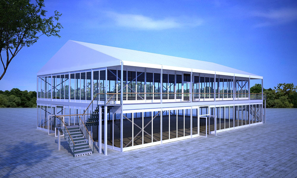 Aluminum Frame Structure Double Decker Tent for Outdoor Activity