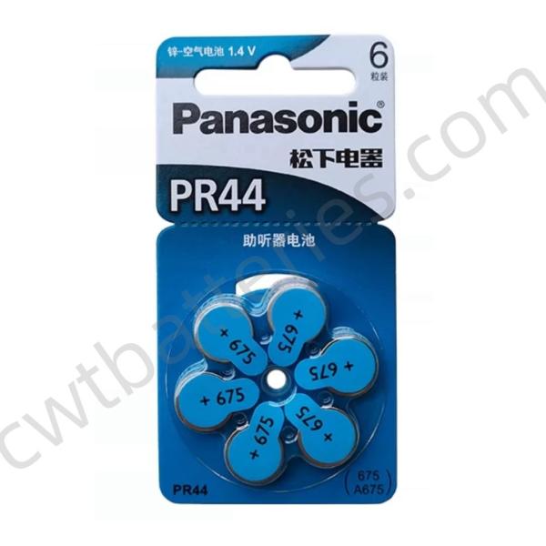 Panasonic PR44 A675 1.4V Zinc Air Battery for Hearing Aids Electronic Pet Game