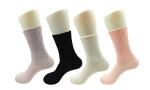 Eco - Friendly Black Diabetic Friendly Socks With Anti - Bacterial Materials