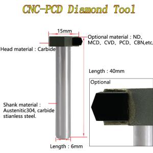 Quality Making Rainbow Effect PCD Milling Tools wholesale