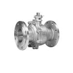304/316 Stainless Steel Full Port Floating 2PC Flange Ball Valve for Manual