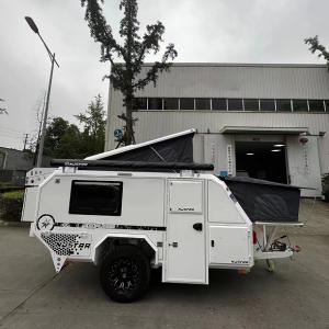 Quality 1500kg Lightweight Off Road Travel Trailer Tent Trailer Aluminum CE wholesale
