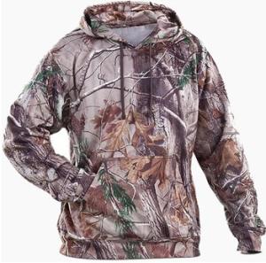 Quality Fleece Fabric Camouflage Pullover Jacket , Mens Camo Sweatshirt For Hunting wholesale