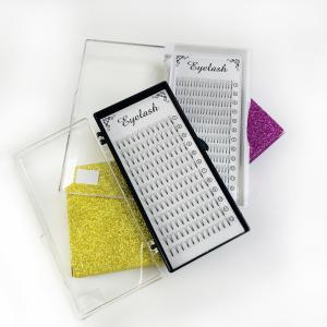 Quality C &amp; D Curl Type Natural Russian Volume Lashes Silk PBT Fiber Material wholesale